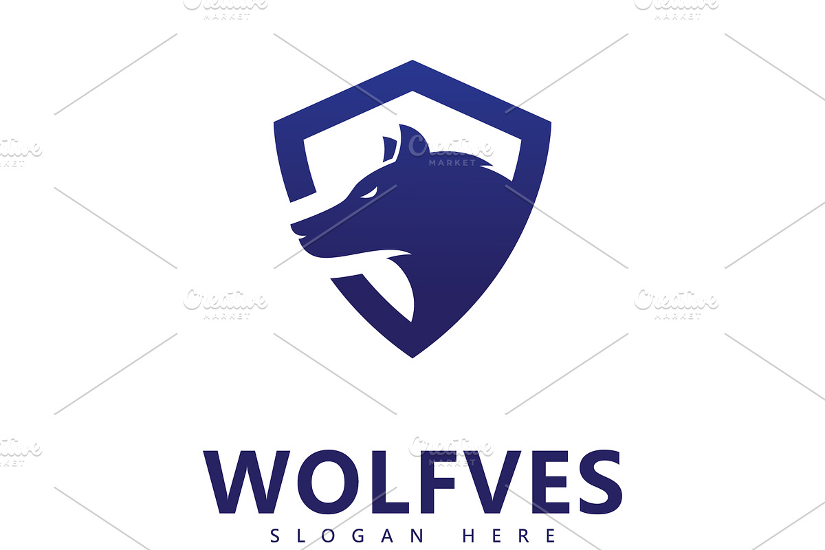 Wolf Logo Template vector, a Graphic by T.Vooka