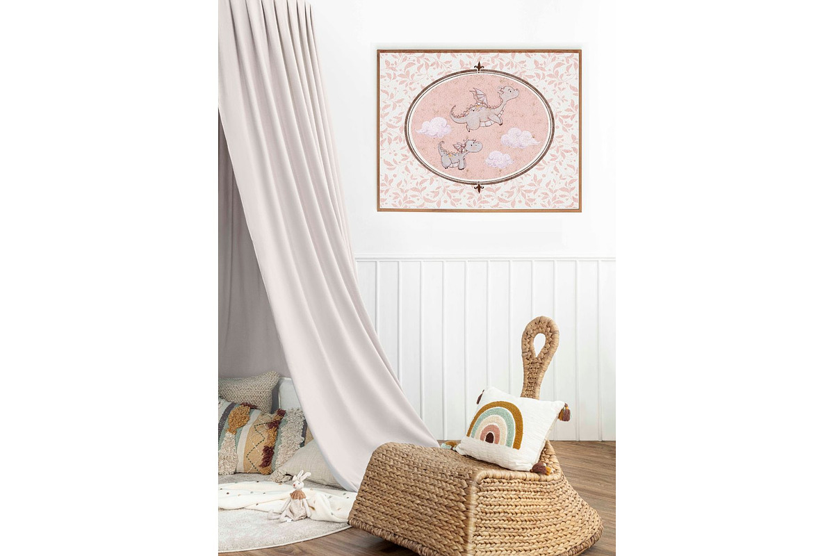 Under Mama's Wings Nursery Pattern, a Pattern Graphic by MouseGrey (Photo 4 of 13)