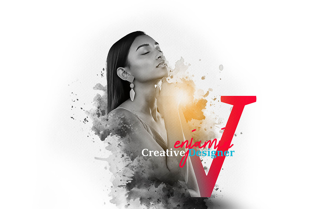 Creative Letter Portrait Template, an Action Add-On by MRI STUDIO (Photo 30 of 42)