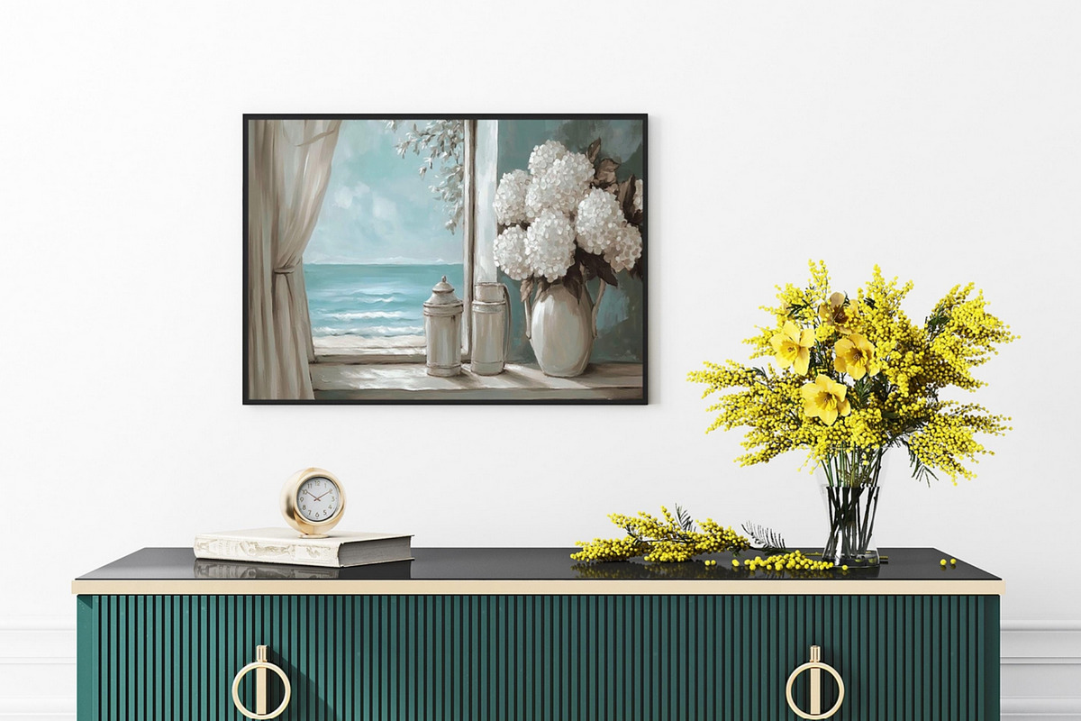 Coastal Beach Wall Art Collection, a Decorative Illustration by PrintablesByFranklyn (Photo 3 of 9)