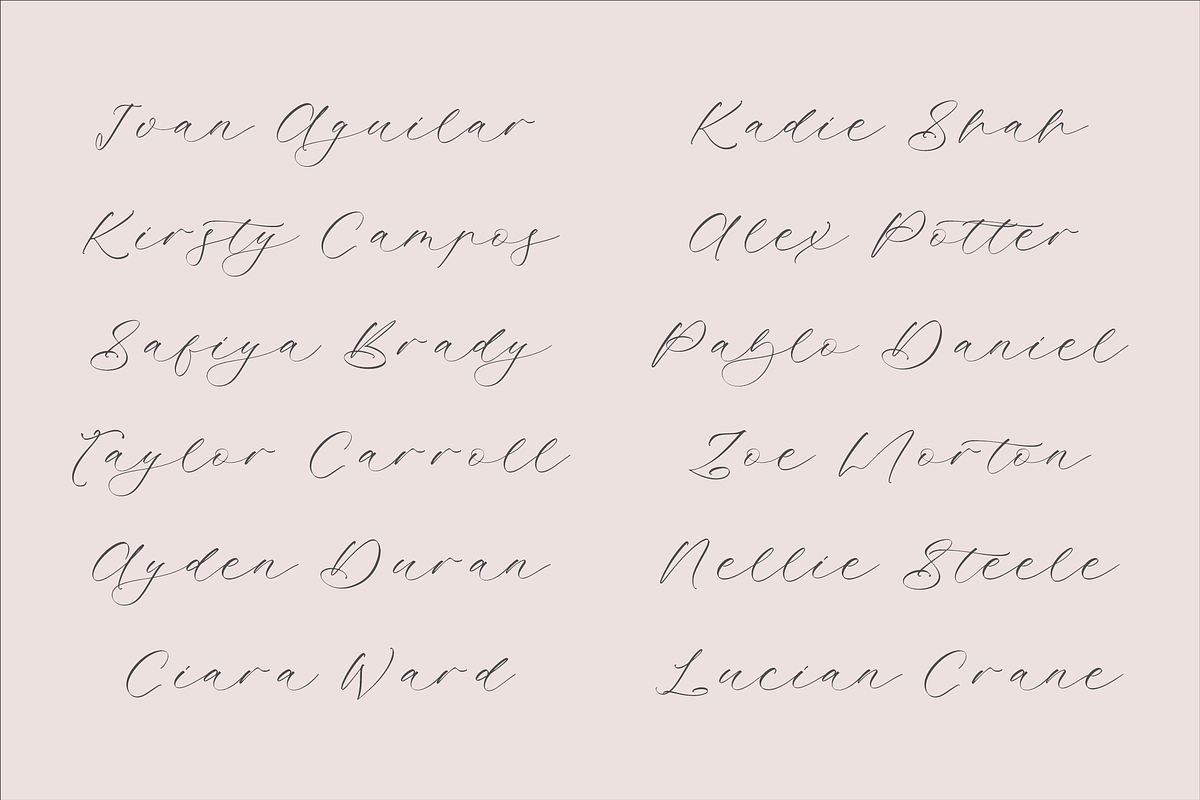 Montelia Hublot A Luxury Script Font, a Script Font by Storytype Studio (Photo 4 of 14)