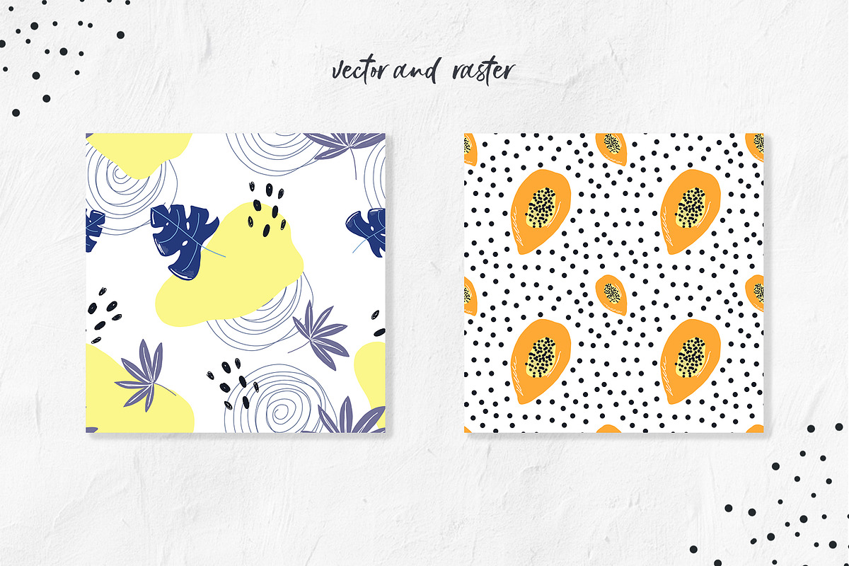 Seamless patterns JUNGLE collection, a Pattern Graphic by SketchCliparts (Photo 4 of 7)