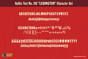 Ludington Vintage Letterpress Font