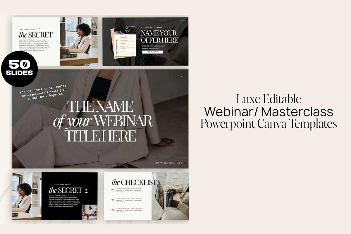 Luxe Canva Webinar Slides, a Presentation Template by JOA CREATIVE LAB (Photo 2 of 9)