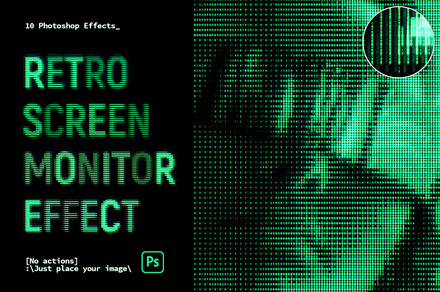 Retro Screen Monitor Effect - PS CC