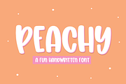 Peachy | Fun Handwritten Font, a Font by KA Designs (Thumbnail 1 of 10)