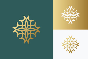 Luxury Ornament Logo Floral Gold, a Branding & Logo Template by Signatoro
