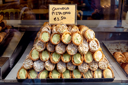 Traditional Italian cannoli pastry, a Food & Drink Photo by BOOCYS