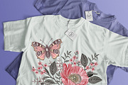 Seamless Butterflies Poppy Poppies, a Pattern Graphic by Vintage (Thumbnail 12 of 13)