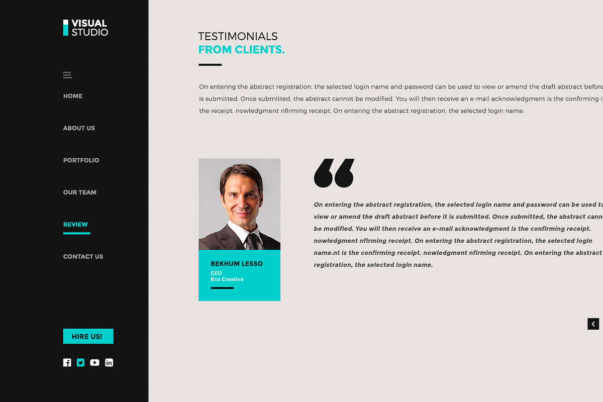 Creative Studio | Website UI PSD, a Websites & App Template by Layout ...