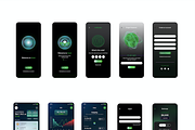 Crypto Trade Mobile and Landing Page, an UI Kit Template by Simona Meleca (Thumbnail 2 of 5)