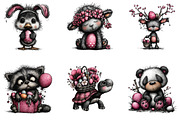 Whimsical Easter Animal Clipart, an Illustration by CreationArt (Thumbnail 4 of 5)