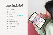 Canva Website Template, a Landing Page Template by Anna Design Studio (Thumbnail 2 of 8)
