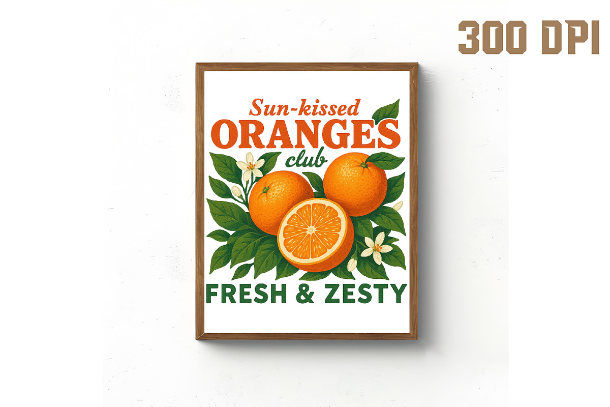 Sunkissed Oranges Club Fresh & Zesty, an Illustration by Libby Wishes (Photo 3 of 6)