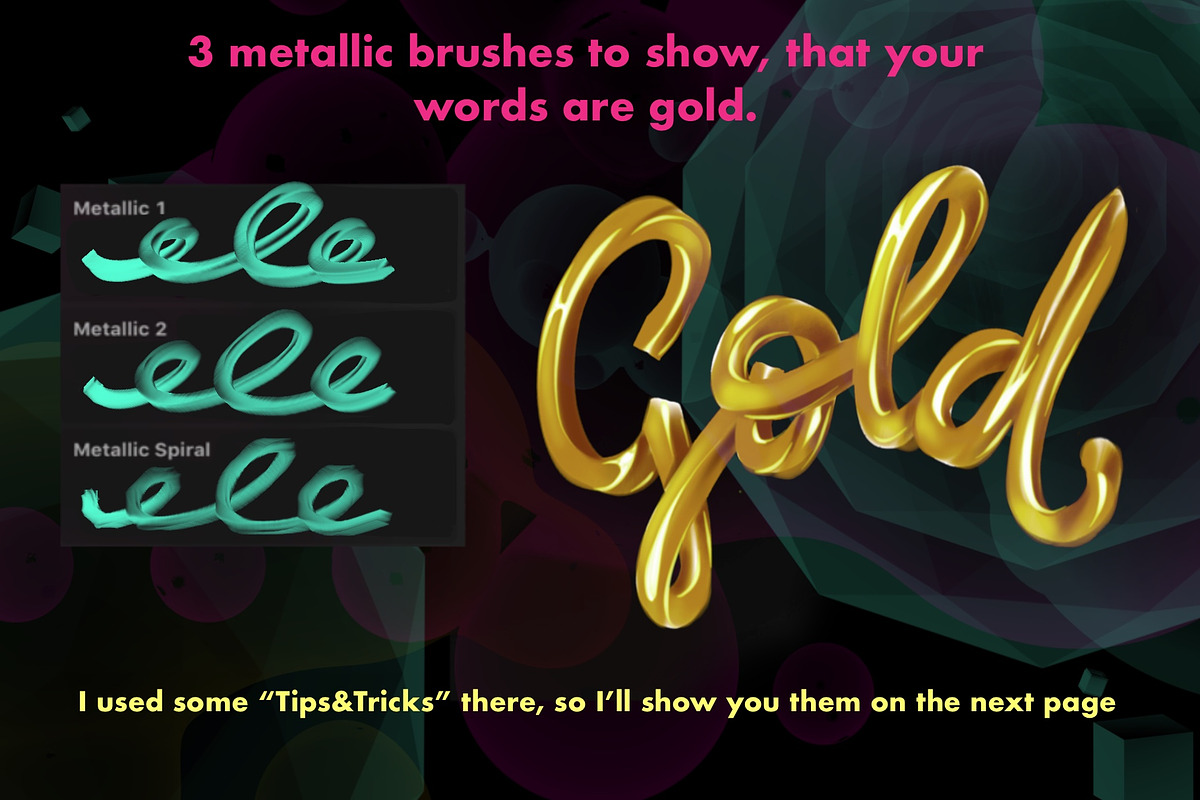 Procreate 3D Lettering Bundle preview 6