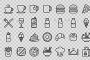 Food Beverage Icon Pack, an Outline Icon by adenpinkstore (Thumbnail 13 of 18)