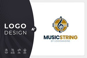 Music String Logo Template