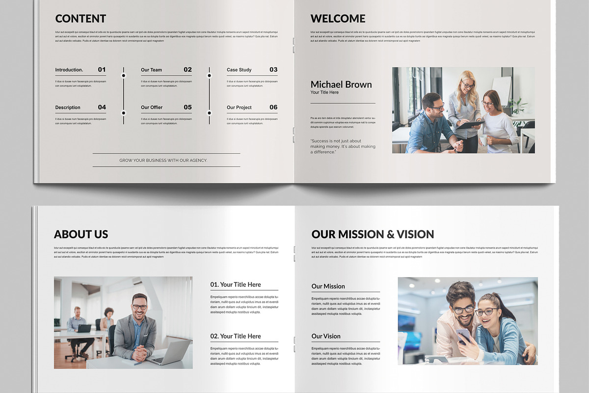 Company Profile Layout Template preview 3