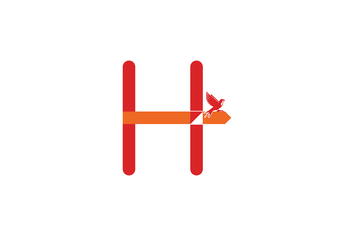 H Logo With Bird, a Branding & Logo Template by Salman Shop (Photo 1 of 4)