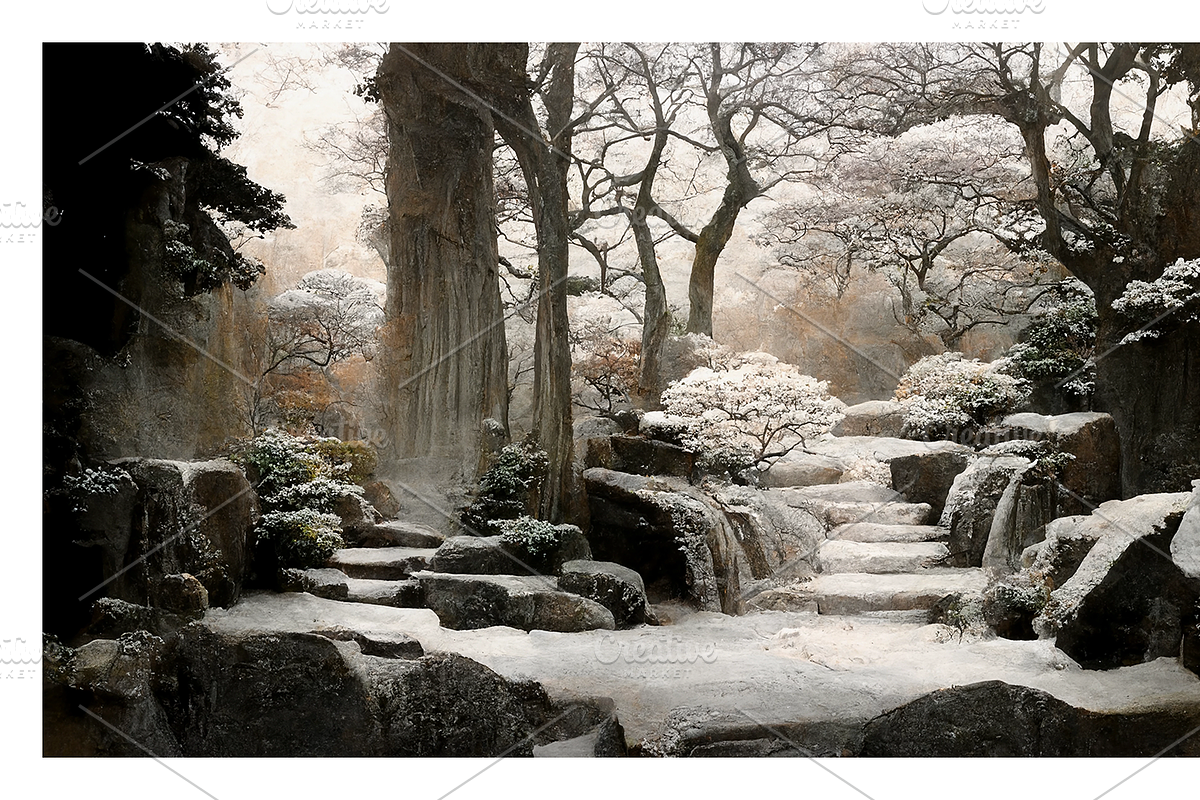 Wipe Co - Rococo Winter Landscapes, a Decorative Illustration by milatovar (Photo 5 of 16)