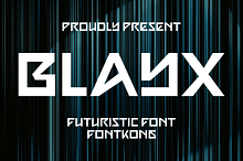 Blayx – Futuristic Display Font