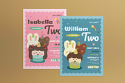 Kids Birthday Invitation, an Invitation Template by graphicook (Thumbnail 1 of 3)