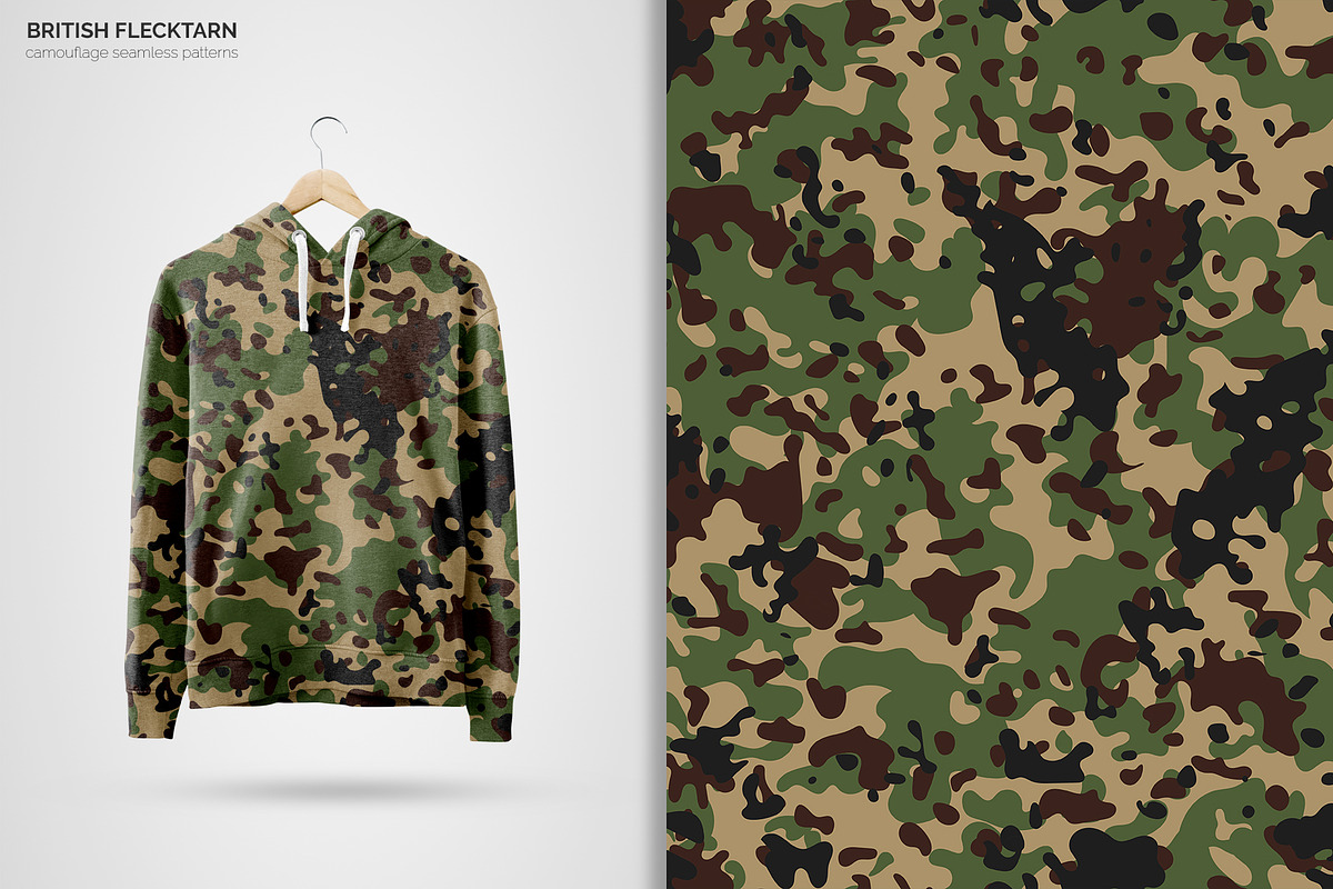British Flecktarn Camouflage Pattern, a Pattern Graphic by 3Y_Design (Photo 6 of 6)