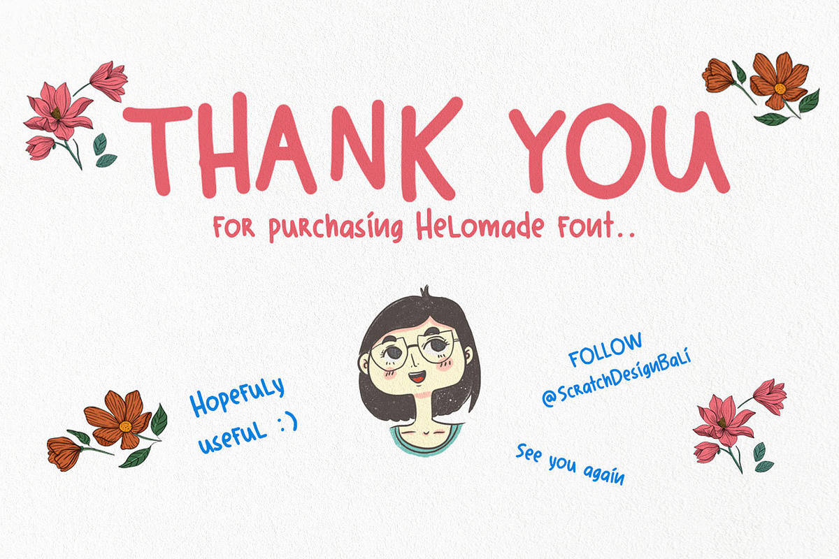 Helomade Font, a Sans Serif Font by Scratch Design (Photo 7 of 7)
