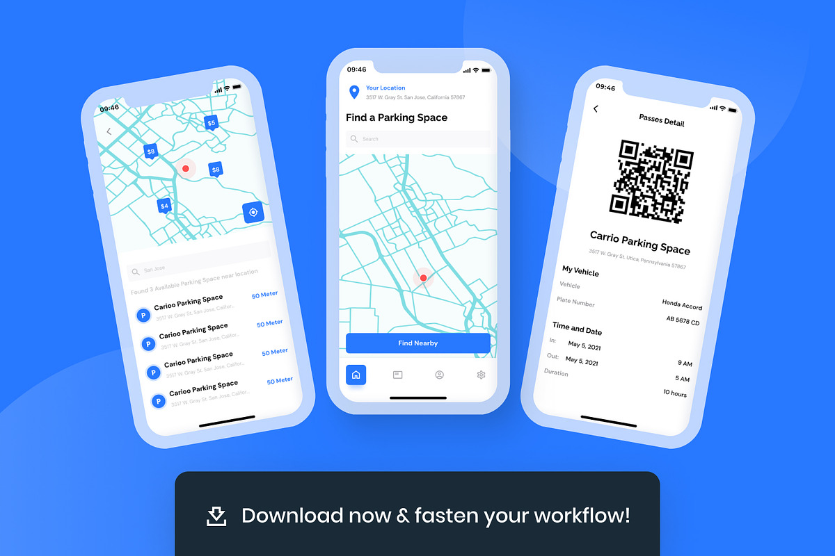 Navigation Mobile UI Kit, an App Template by Kreativ Space