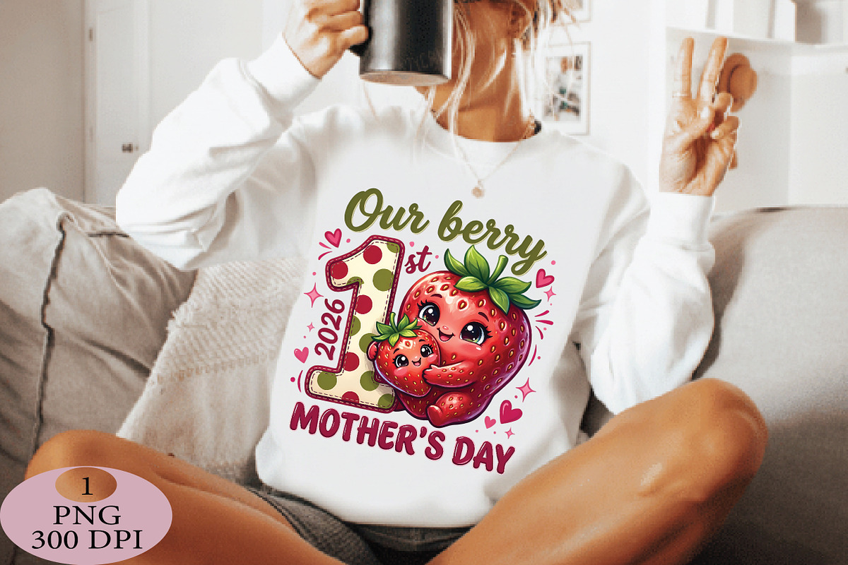 Our Berry First Mother’s Day PNG Bun, an Illustration by Daily.Designs (Photo 2 of 5)