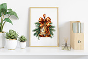 Leopard Print Christmas Clipart, an Illustration by Canvas Craft (Thumbnail 6 of 7)