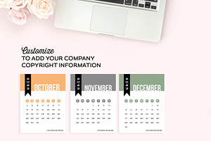 Calendar Cards For Illustrator