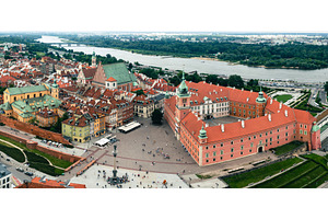 Old city in Warsaw, panoramic view, an Architecture Photo by Nature and travel