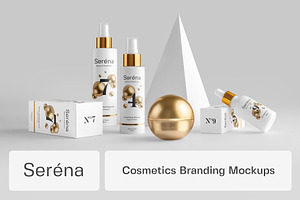 Serena Cosmetics Branding Mockups