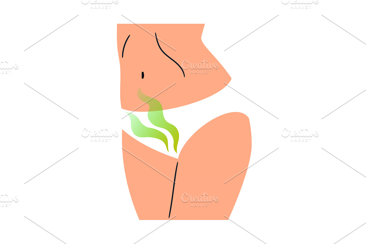 Smelly smell of womens panties, a Healthcare Illustration by Stock-Smart-Start