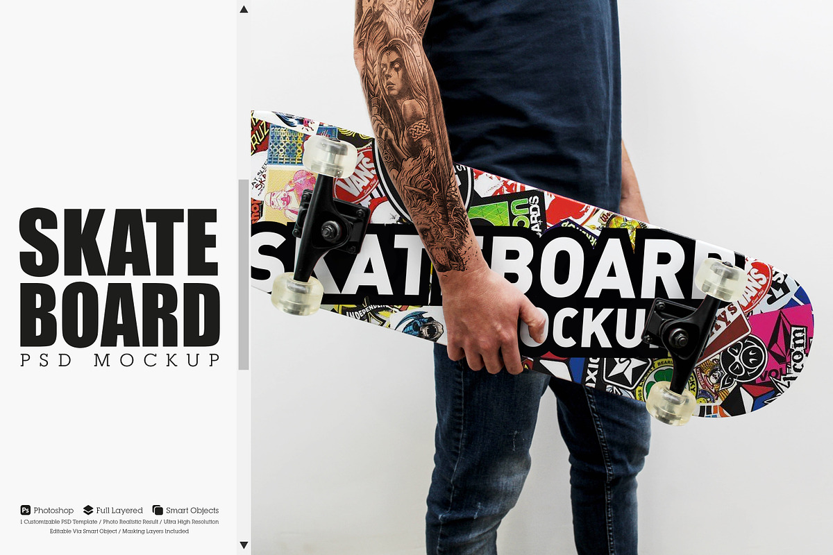Skateboard Mockup #46, a Shirt Mockup by alexandeerco (Photo 1 of 5)