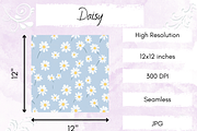 Pastel Daisy Seamless Pattern, a Pattern Graphic by Paper & Pattern Studio (Thumbnail 4 of 9)