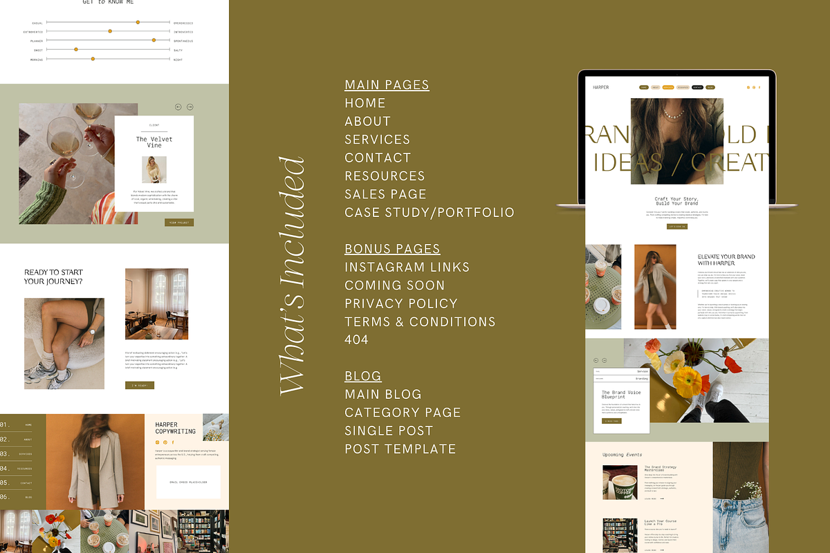 Showit Website Template | Harper, a Websites & App Template by Ladyfang Creative (Photo 3 of 6)