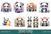20 Groovy Panda T-shirt Bundle, an Object Illustration by Sofia's Fashion (Thumbnail 3 of 3)