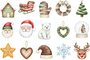 Latch Hook Yarn Christmas Clipart, an Illustration by Designking (Thumbnail 3 of 5)