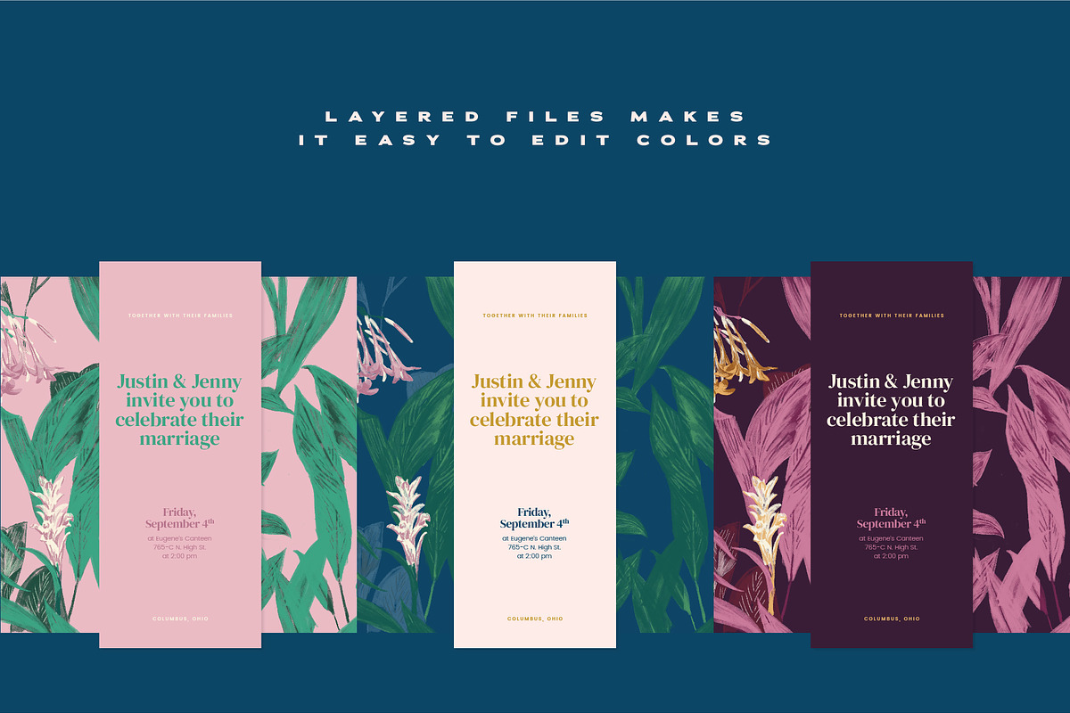 Casual Botanical Wedding Suite, an Invitation Template by PiiNK iiNK STUDiO (Photo 10 of 10)