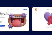 World Cancer Day 3D Icon, an Environmental 3D Model by orenjidesign (Thumbnail 6 of 8)