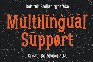 Denitah Stellar - DecorativeTypeface