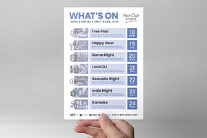 Weekly What's On Flyer Poster