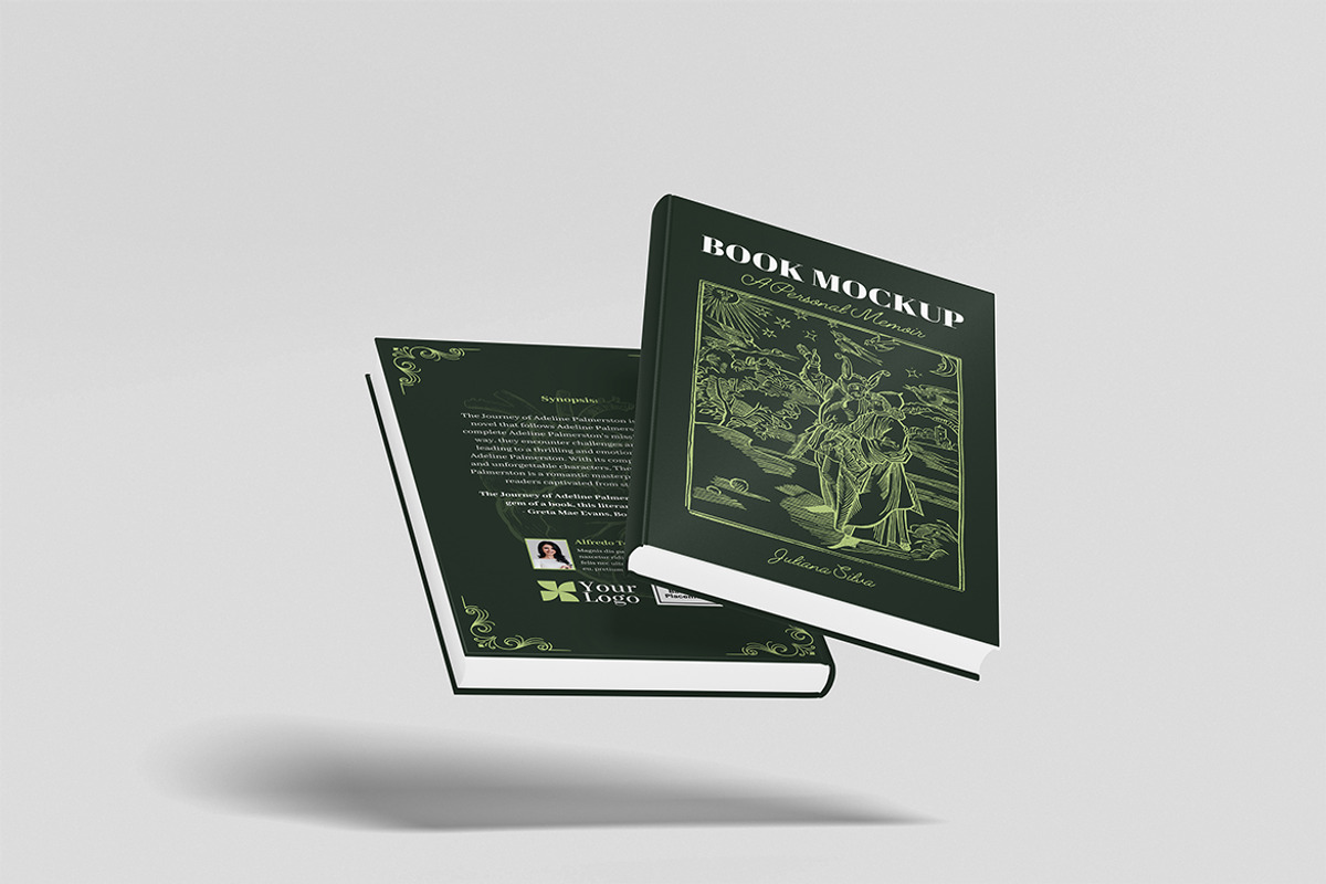 Book Mockup, a Books & Magazine Mockup by HanaSaka_Studio (Photo 2 of 4)