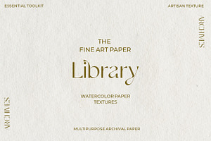 Fine Art Watercolor Paper Textures