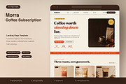 Coffee Subscription Landing Page, an UI Kit Template by Pitchlook.Studio (Thumbnail 1 of 3)