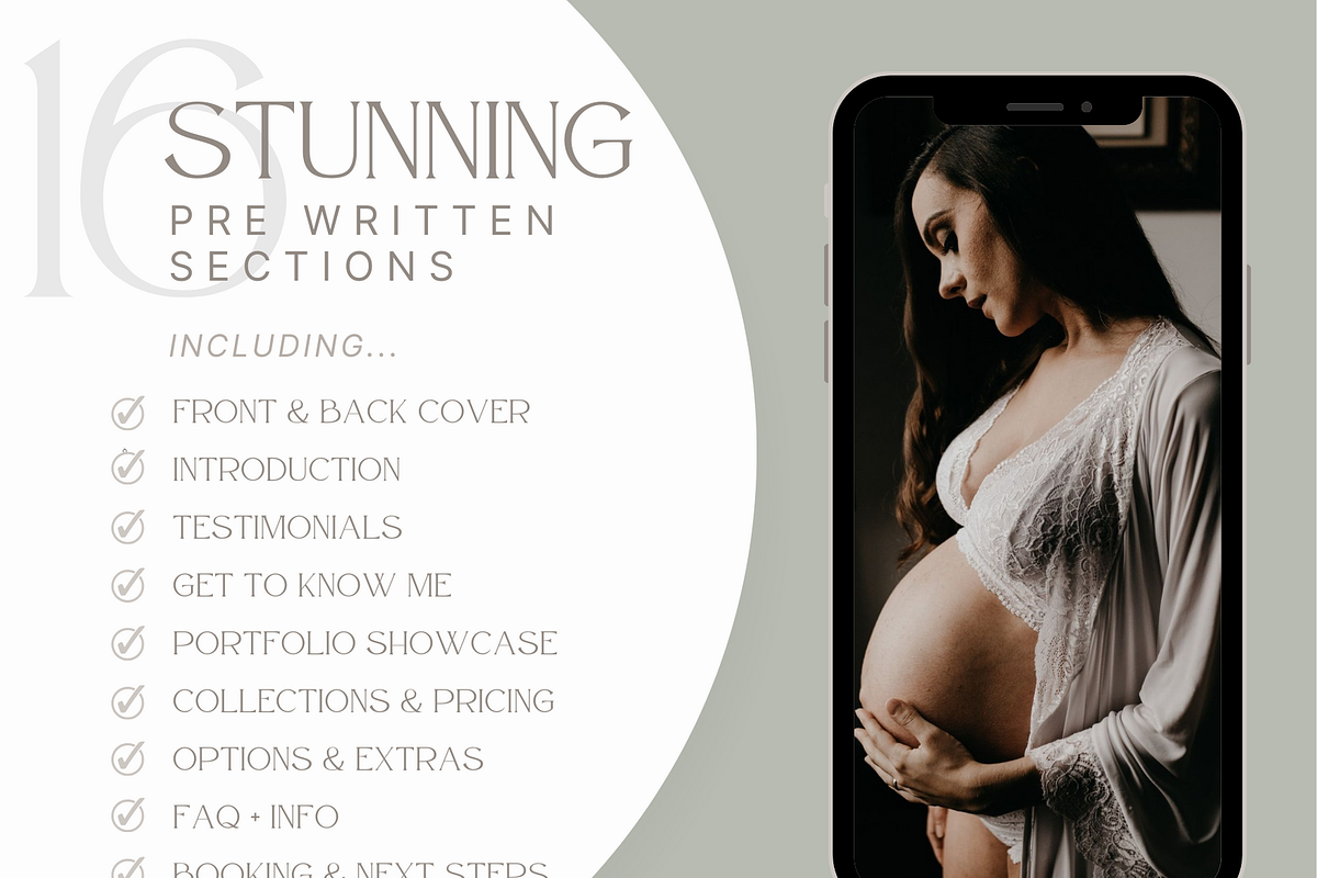 GOLD Maternity Photography Guide, a Magazine Template by Signature Edits (Photo 6 of 11)