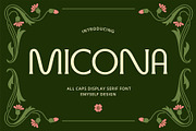 ED Micona - Display Serif Font, a Serif Font by Emyself Design (Thumbnail 1 of 12)