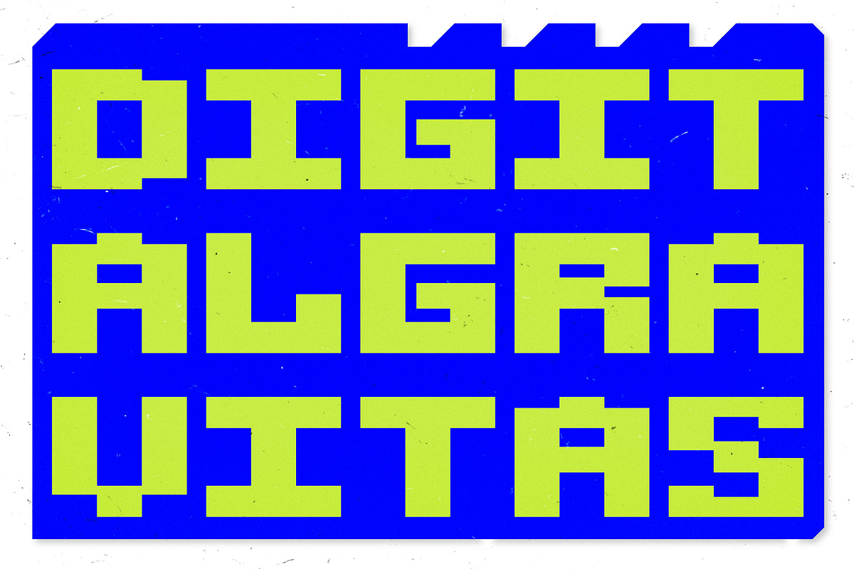 Digitas | Nostalgic Game Font, a Sans Serif Font by Artifact Bazaar (Photo 6 of 8)